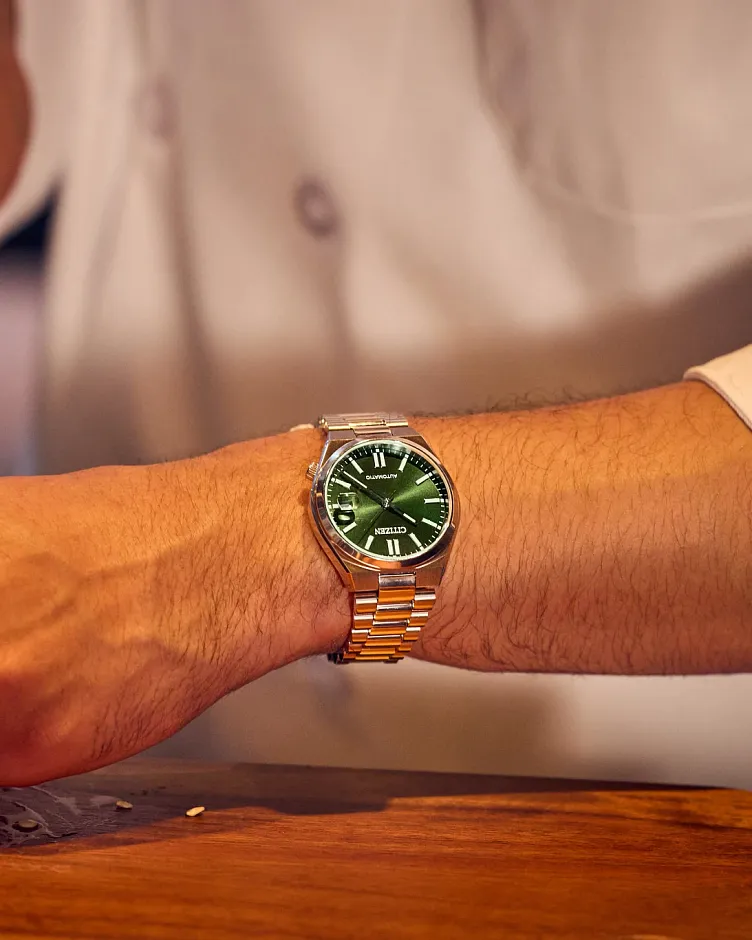 TSUYOSA 37mm Green Dial Stainless Steel Bracelet NJ0200-50X | CITIZEN TSUYOSA 37mm Green Dial Stainless Steel Bracelet NJ0200-50X | CITIZEN
